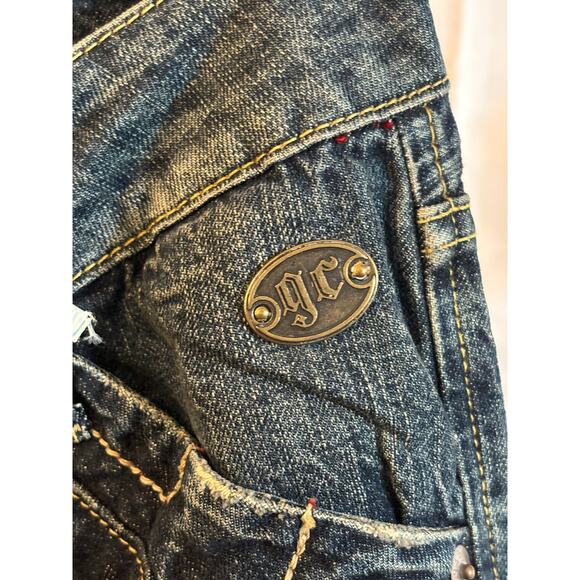 Golden Cut Cult Piece Embroidered Jeans – Rare Vintage Style (NWT) - Picture 7 of 7